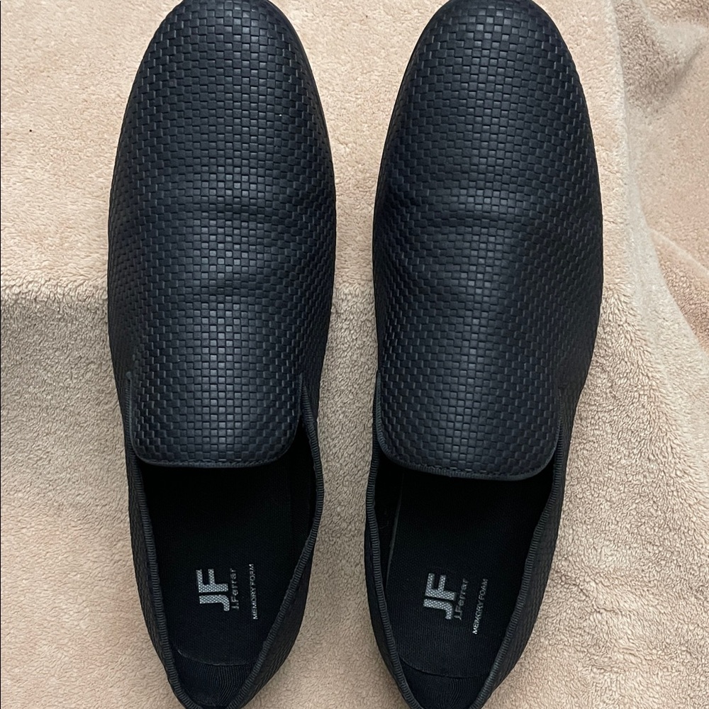 Men’s JF J.Ferrar Black Woven Loafers